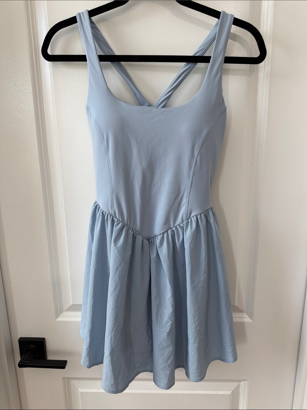 HALARA Breezeful Corset 2-in-1 Pocket Mini Active Dress Light Blue